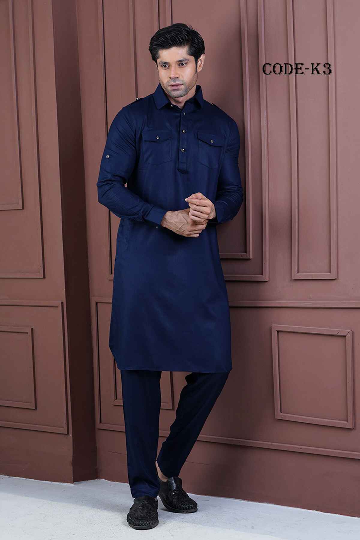 Regular Fit Formal Kabli Set K-3