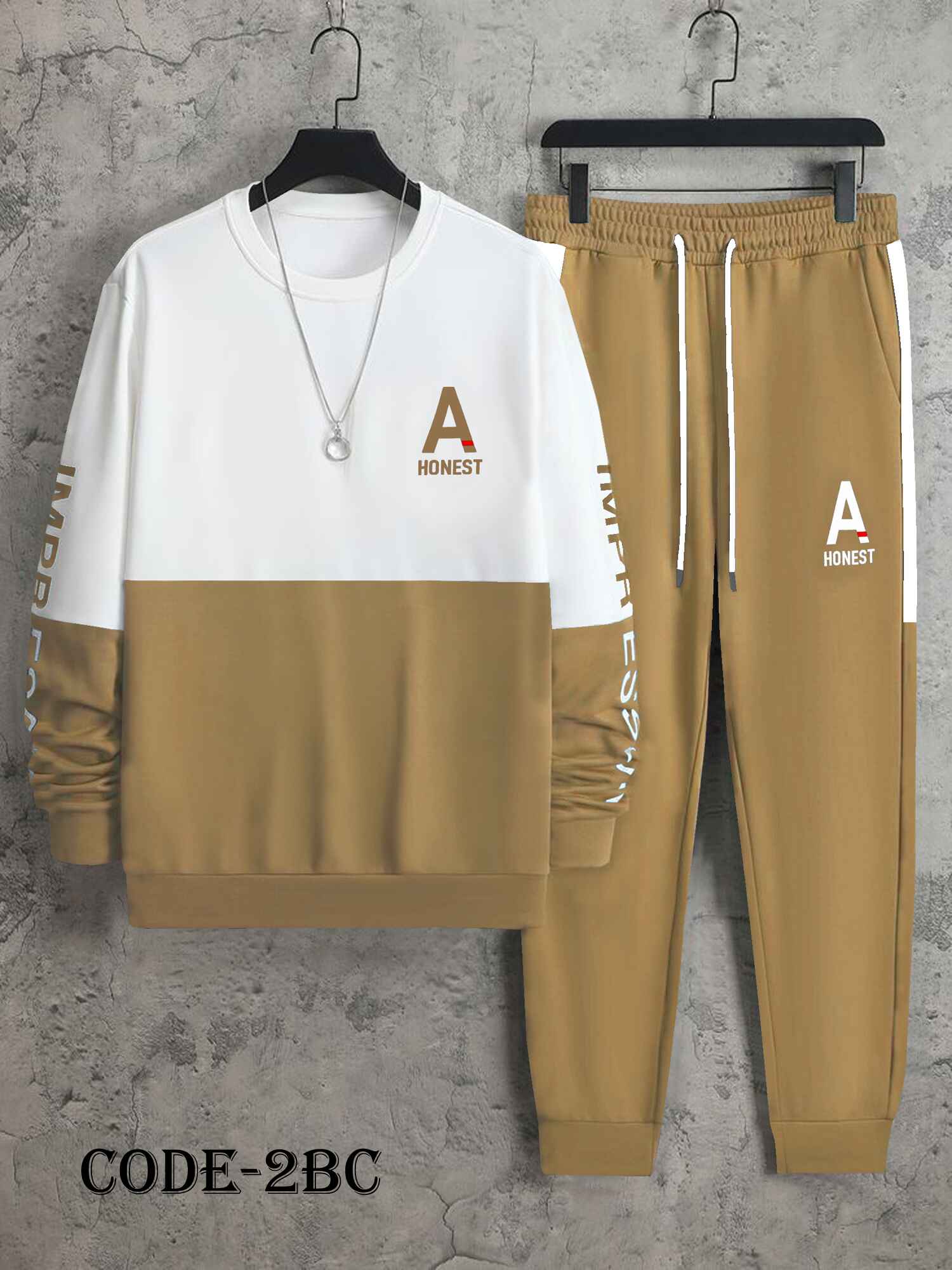 Men's Premium Sweatshirt & Sweatpants Joggers Set SS2-BC
