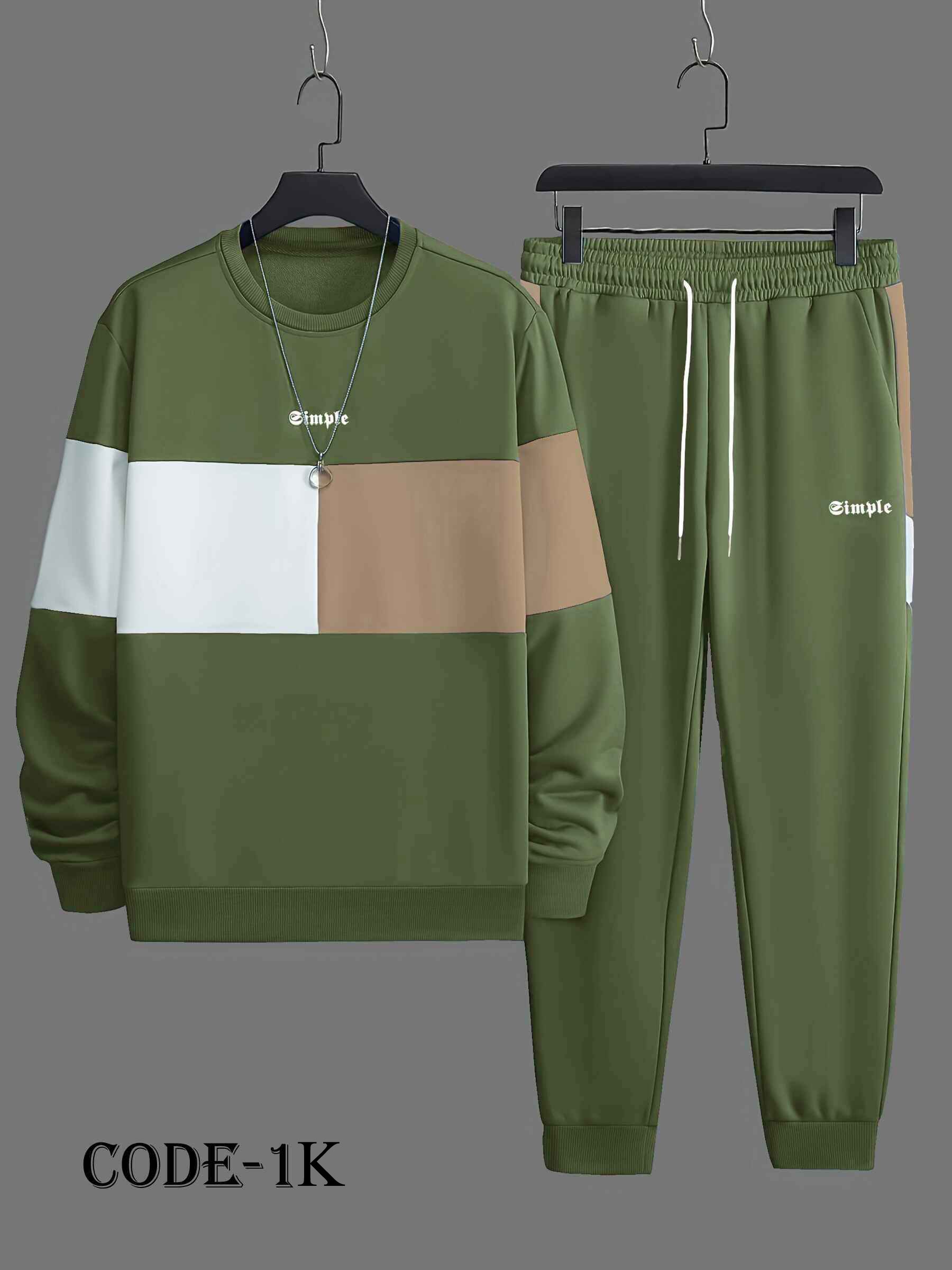 Men's Premium Sweatshirt & Sweatpants Joggers Set SS1-K2